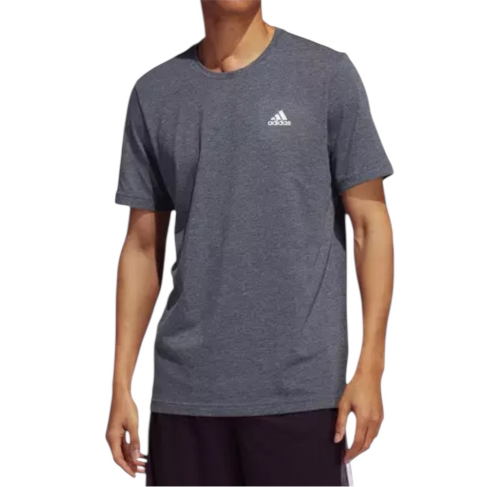 Adidas Heather Gray and White Color Aeroready T-Shirt - Size L